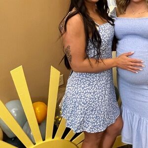 Light Blue Floral Dress